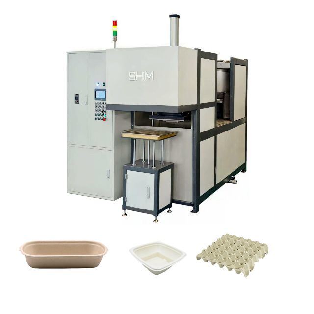 Macchina per la formatura di pasta di carta tutto in uno | Macchina per vassoi per uova piccole | Piccolo creatore di campioni da laboratorio per macchine per pasta modellata