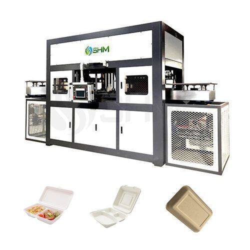 Macchina automatica di stampaggio della pasta di canna da zucchero per la linea di produzione del coperchio della tazza di carta