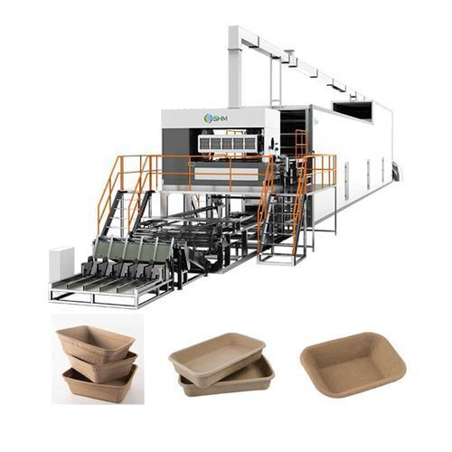 Macchina completamente automatica per la produzione di cartoni per uova in carta | Linea di produzione di scatole per uova in polpa stampata | SHM